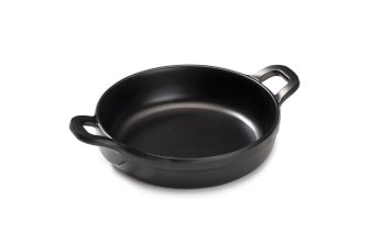 MINI SERVE & COOK CASSEROLE PAN 11.5X15X3.5CM MELAMINE BLACK