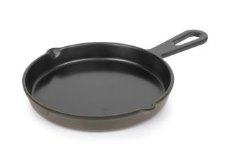 MINI SERVE & COOK ROUND CASSEROLE PAN 21.5X30.5X3CM MELAMINE BLACK 