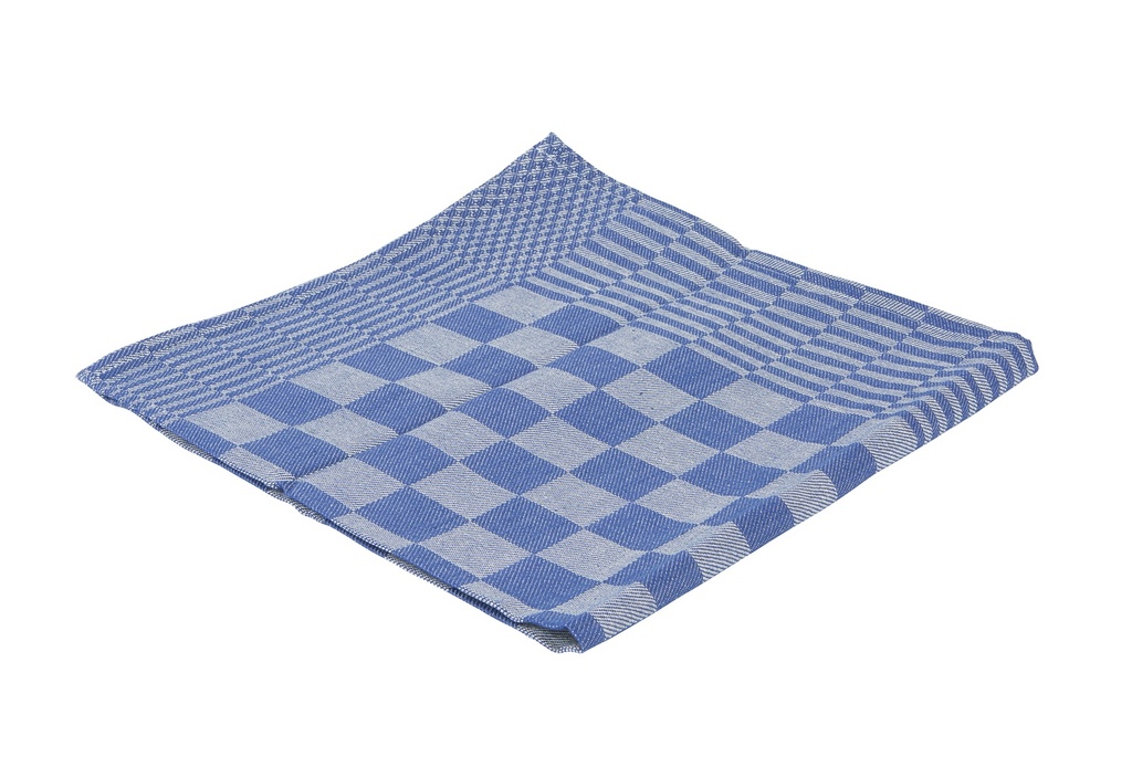 TEA TOWEL 65X65CM BLUE - PACK OF 6 EACH