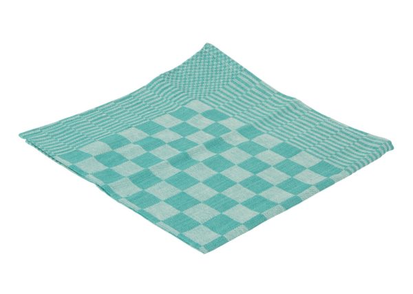 TEA TOWEL 65X65CM GREEN - PACK OF 6 EACH