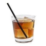 STRAWS PAPER STIRRER 5.75" UNWRAPPED BLACK - PACK OF 500 EACH