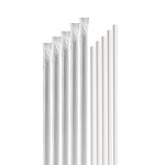 STRAWS PAPER GIANT 7.75" WRAPPED WHITE - PACK OF 500 EACH 