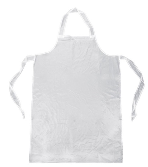 VINYL DISH WASHING APRON CLEAR 34"x47" - PACK OF 3 EACH