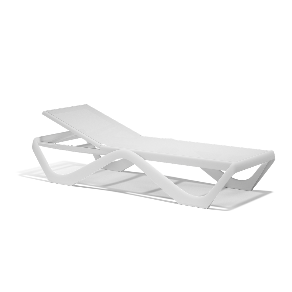 LOVE SUN LOUNGER, WHITE+WHITE - EACH 