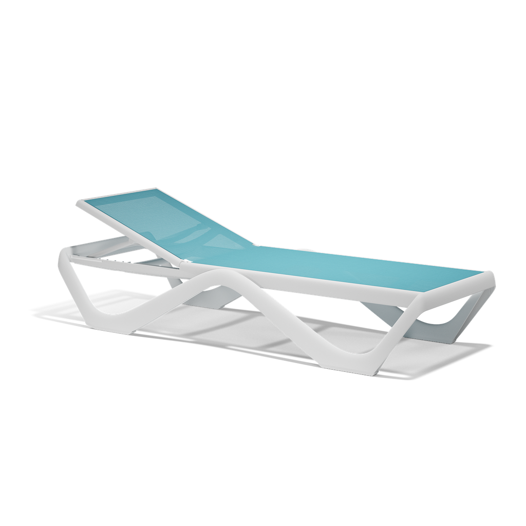 LOVE SUN LOUNGER, WHITE+OCEAN - EACH 