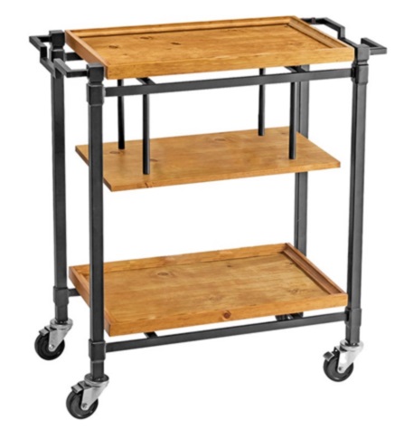 SERVICE CART WOOD 91X45X99CM