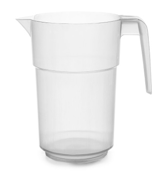 FROSTED ACRYLIC JAR 51oz/1500ml TBD/SRT- EACH