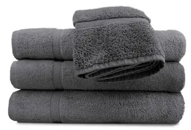 WASH CLOTH CHARCOAL 13"X13" - DOZEN 