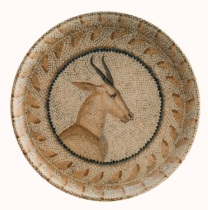 MESOPOTAMIA DEER FLAT PLATE 6"/16cm - EACH  