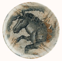 MESOPOTAMIA HORSE FLAT PLATE 6"/16cm - EACH   