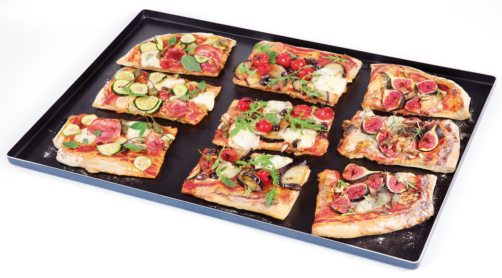 ALUMINIUM BAKING TRAY NON-STICK STRAIGHT EDGES 60X40 CM TBD