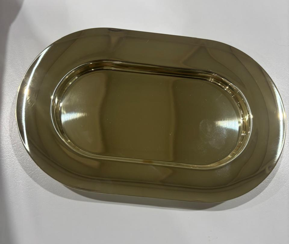 COFFEE CULTURE TRAY PVD PALE GOLD - EACH  