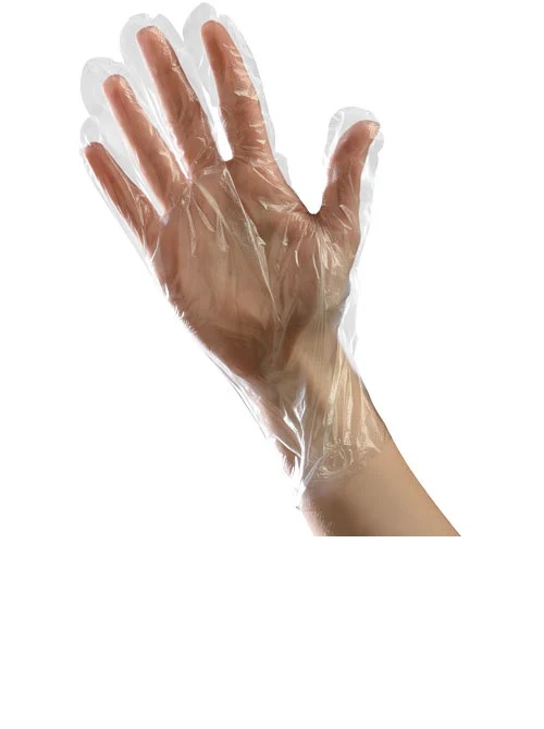 POLYETHYLENE GLOVES LARGE - PACK OF 100 EACH