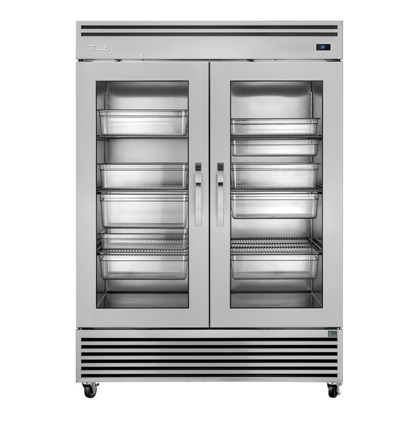 REACH-IN COOLER 58", 2 DOOR GLASS - 115V (45.22CFT) SPO
