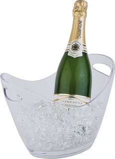 CHAMPAGNE COOLER CLEAR 11X8"