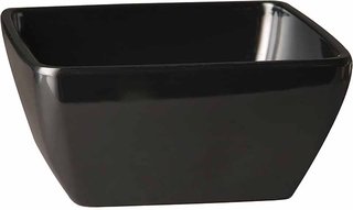 BOWL SQUARE 10X9CM BLACK