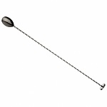 [BAR M37019BK] BAR SPOON W/MUDDLER BLACK