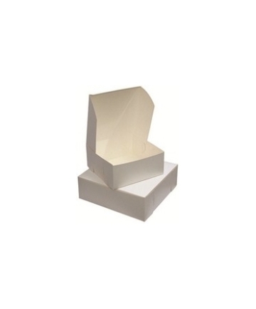 [CB 12-4 INCH] CAKE BOX 12X12X4 WHITE - BUNDLE OF 100 EACH