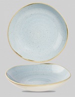 [CHUR SDESOGB11] ROUND TRACE BOWL DUCK EGG BLU