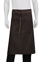 [CHW ALWWT021-BNB] BOULDER BISTRO APRON BROWN/BLACK - EACH