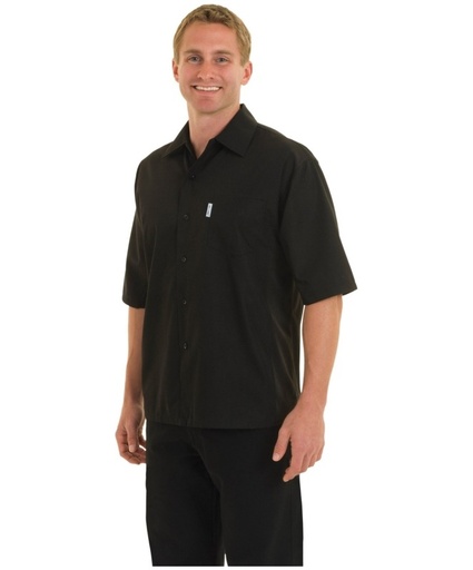 [CHW CSCV-BLK-XS]  COOL VENT™ COOK SHIRT SHORT SLEEVE BLACK - SIZE XSMALL