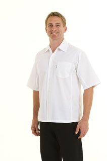 [CHW CSCV-WHT-L]  COOL VENT™ COOK SHIRT SHORT SLEEVE WHITE - SIZE LARGE