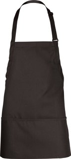 [CHW F10-BLACK] THREE POCKET APRON BLACK - EACH
