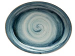 [COR 8077 BLUE] OVAL PLATTER 11"X10" BLUE TBD