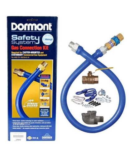 [DOR-P 16125KIT48] GAS HOSE CONNECTOR KIT 1 1/4" x 48"