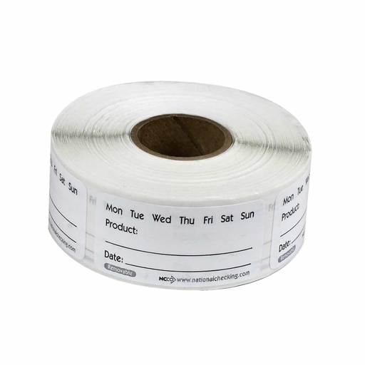 [DOT RP12] LABEL PRODUCT 1"X2" - ROLL OF 1000 LABELS