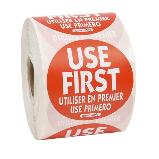 [DOT RUF2] LABEL "USE FIRST" - ROLL OF 500 LABELS