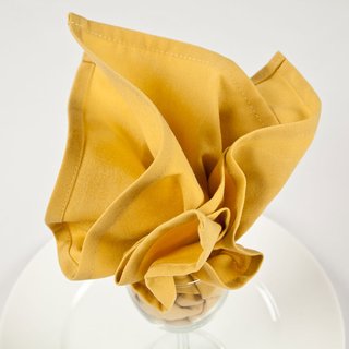 [FLOR 20X20 GOLD] NAPKIN 20X20" GOLD TBD - DOZEN