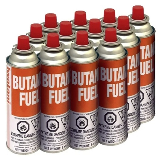 [FUEL GLOWMASTER] BUTANE FUEL CARTRIDGE 7.8oz - CASE OF 12 EACH