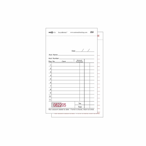 [G-CH 12ADAMS] DUPLICATE ORDER BOOKS TBD - CASE OF 100 BOOKS
