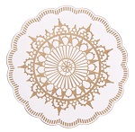 [GDP 110.07] COASTERS 9-PLY WHITE/BAROK - CASE OF 12 PACK