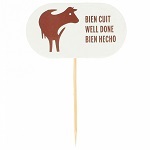 [GDP 112.13] STEAK MARKER WELL DONE - PACK OF 100 EACH