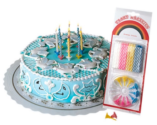 [GDP 113.45] BIRTHDAY CANDLES W/HOLDER - PACK OF 24 EACH