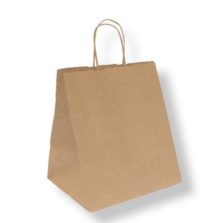 [GDP 167.15] FAST FOOD BAG KRAFT 26X20X27CM - CASE OF 250 EACH