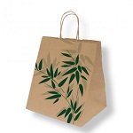 [GDP 167.21] FEEL GREEN FAST FOOD BAG 26X17X24CM -v CASE OF 250 EACH