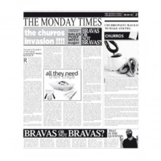 [GDP 169.12] BURGER WRAPPING PAPER 28X34CM TIMES - CASE OF 4 PACK