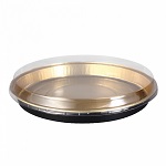 [GDP 214.74] FOIL CONTAINER BLACK/GOLD 30oz - PACK OF 50 EACH