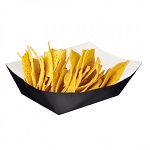 [GDP 252.17] FOOD TRAY PAPER BLACK 480GRAM/1LBS - CASE OF 9 PACK