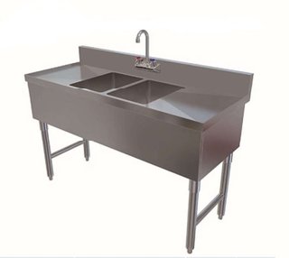 [HD BS3-42C] BAR SINK SS 2 COMP 48X18X33 