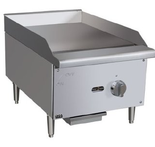 [HDS ECTG-16] GAS GRIDDLE 16", COUNTERTOP (41CM)