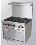 [HDS GR-36] GAS RANGE 36"- 6 BURNER W/OVEN (92CM)