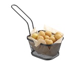 [HEN 425695] FRY BASKET S/S 13X11X8CM BLACK