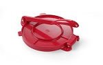 [HEN 513033] TORTILLA PRESS 8" ALUMINUM RED