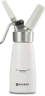 [HEN 588376] CREAM WHIPPER 1 LITER COLD ONLY, WHITE KITCHEN LINE