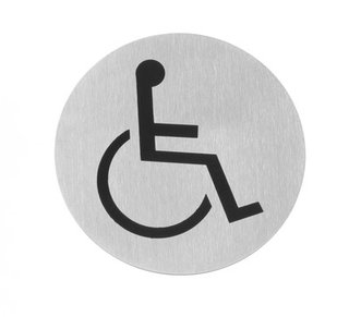 [HEN 663646] DOOR SIGN 'WHEELCHAIR' S/S
