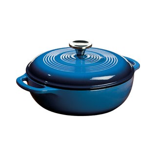 [LOD EC3D33] ENAMEL DUTCH OVEN 3 QT BLUE